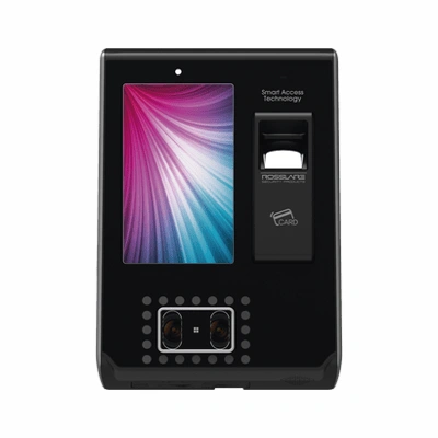 Lector biométrico Rosslare con huella, facial y lector dual PROX y Mifare