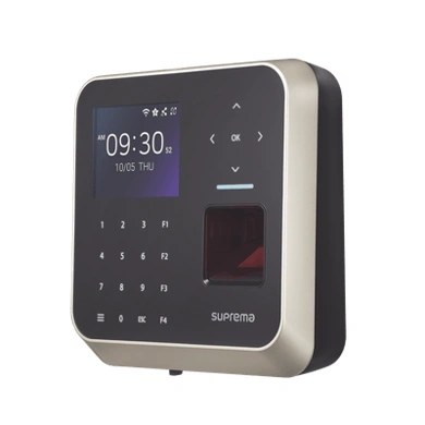 Lector de huella SUPREMA con IA para control de acceso y asistencia