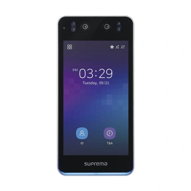 Lector facial multitecnologías Suprema BioStation 3 para control de acceso.