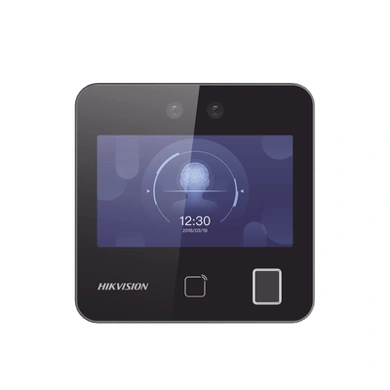 Terminal facial Hikvision DS-K1T343EFWX-B con batería integrada y lector biométrico