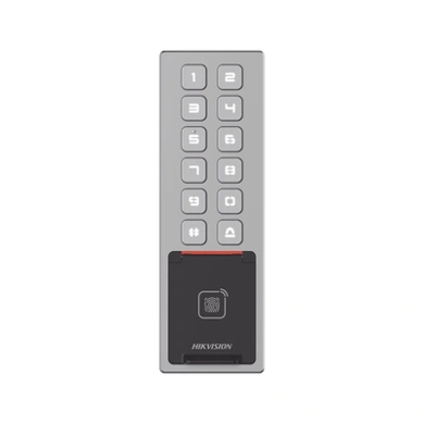 Teclado antivandálico DS-K1T805MBFWX Hikvision con múltiples métodos de acceso