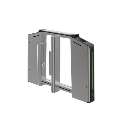 Torniquete inteligente derecho Hikvision con biometría facial y 20 pares IR