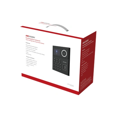 Kit DS-KAS320 de Hikvision con reconocimiento facial, tarjetas y huellas