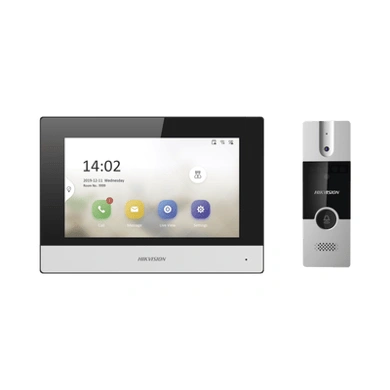 Kit analógico Hikvision DS-KIS302-P con app HikConnect (Intercomunicador)