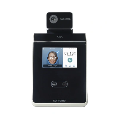 Lector facial FaceStation 2 Suprema con alerta de temperatura y RFID.