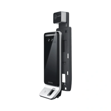 Suprema F2 lector facial y de huella con aviso por temperatura.