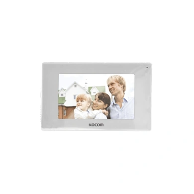 Monitor KOCOM KCV544SDMW HD de 7” blanco con entrada microSD