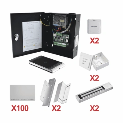 Hikvision KIT-TARJETA-02 para 2 puertas con lectoras