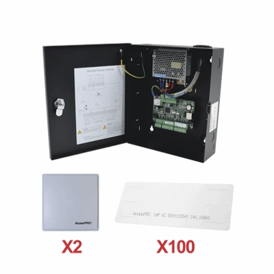 Kit Hikvision para dos accesos vehiculares con UHF