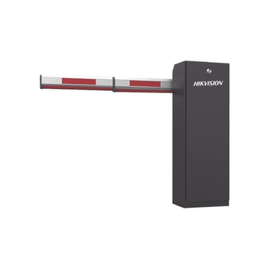 Pluma de acceso vehicular izquierda Hikvision de 220V con brazo ajustable de 2 a 4 metros