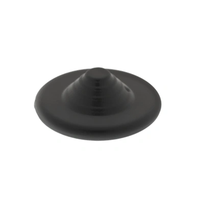 Tag RF mini UFO negro para ropa, 8.2 MHz.