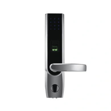 Cerradura Bluetooth autónoma derecha con huella, tarjeta y contraseña marca ZKTeco