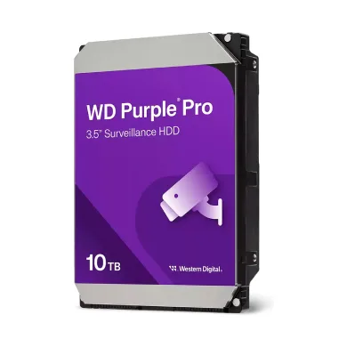 Disco duro WD Purple Pro 10TB para videovigilancia.