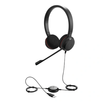 Jabra Evolve 20 Duo UC auricular con conexión USB y micrófono con cancelación de ruido