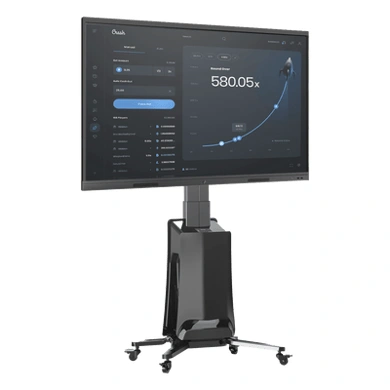 Montaje de piso móvil EPCOM G85NB motorizado para pantallas de 55 a 80 pulgadas.