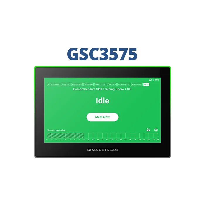 Estación SIP GRANDSTREAM GSC3575 con Wi-Fi 6 y Bluetooth color negro.