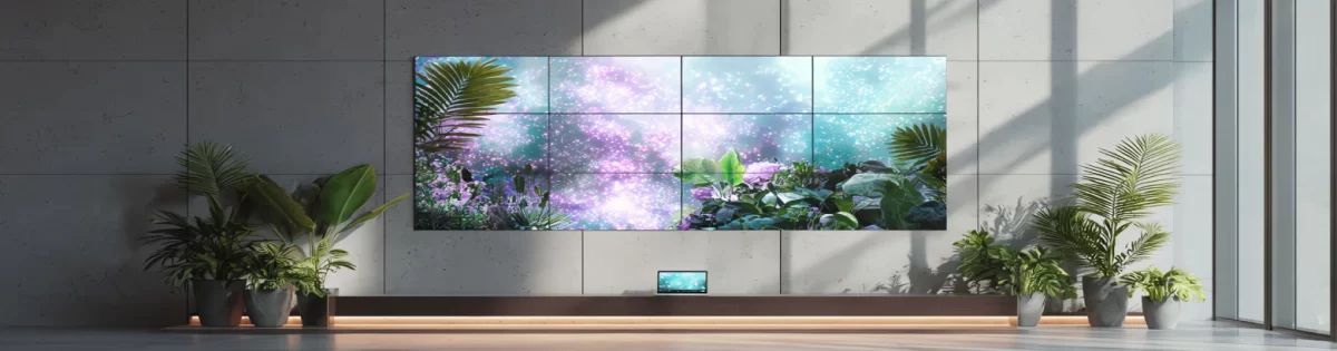 Videowall profesional para control, monitoreo y exhibición de contenido en alta resolución.