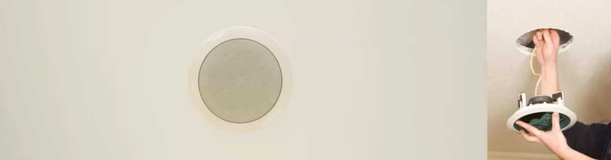 Bocinas empotrables para plafón o tablaroca con diseño discreto
