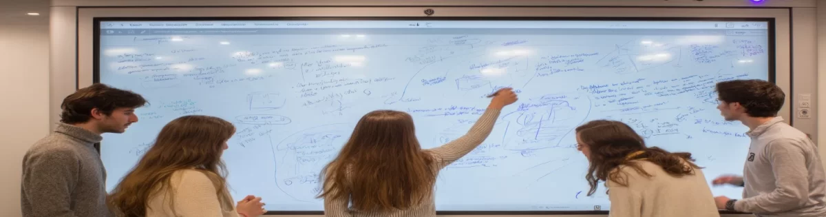 Pantallas interactivas táctiles con soporte y montaje profesional